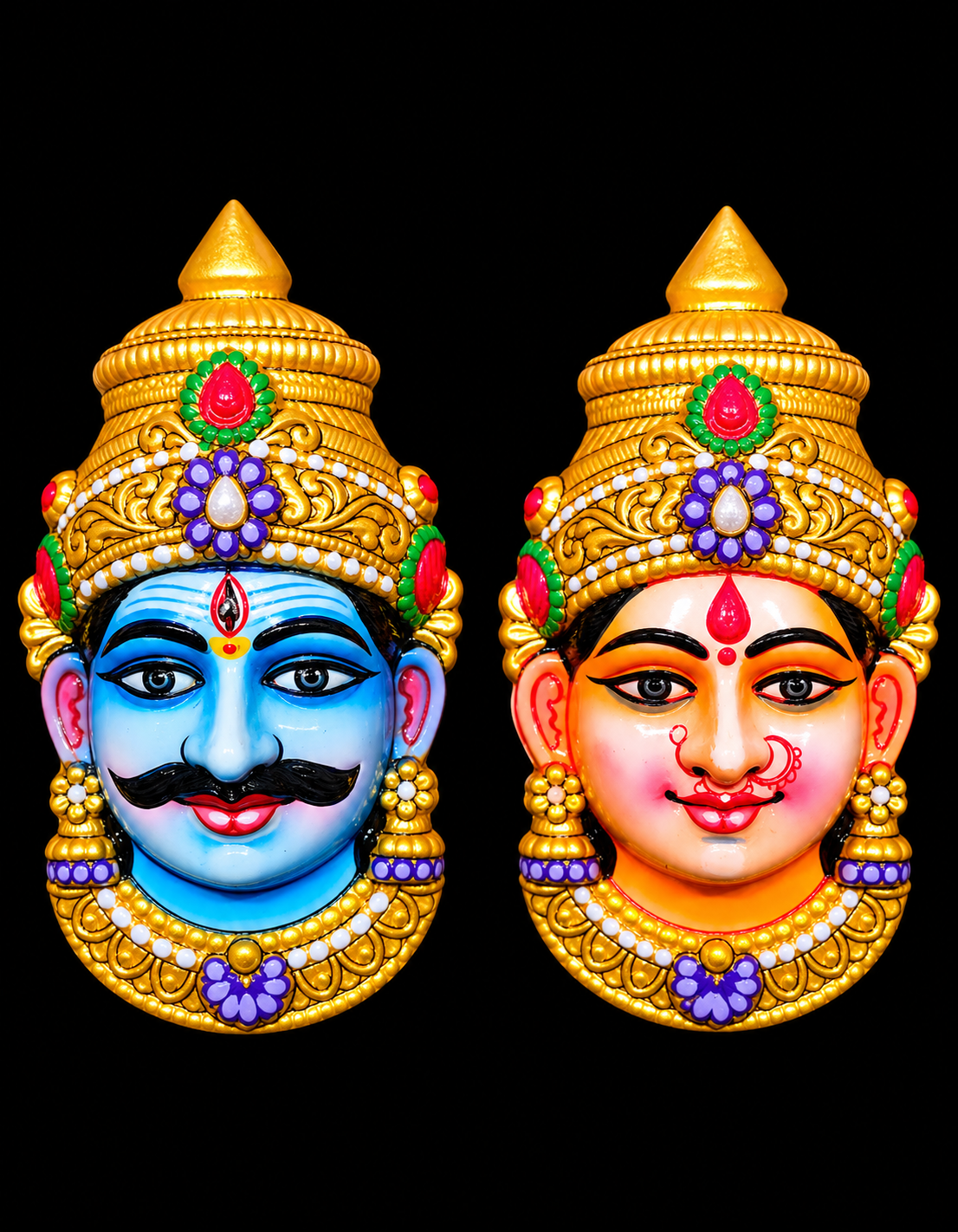 Shiva &Pravati Face paint